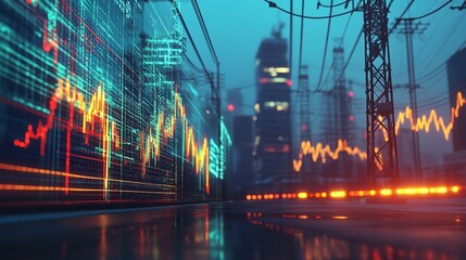 Electricity Power Grid with Stock Market Graph

