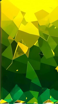 Vibrant Geometric Crystal Patterns Seamless Loop in High Resolution &ndash; Perfect for Futuristic Backgrounds, Luxury Decor, and Digital Art Projects