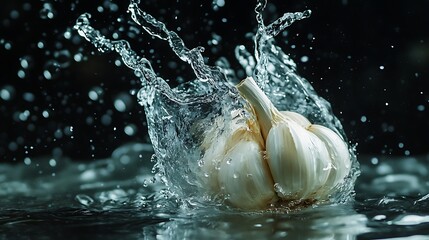 Red Bell Pepper Splashing in Water