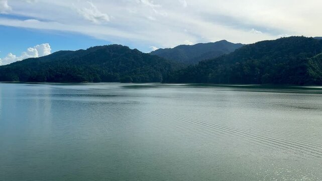 Landscape View of Tasik Banding at Royal Belum State Park in Gerik, Perak, Malaysia. Travel Malaysia