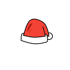 Christmas vector Santa Claus hat icon logo symbol character cartoon illustration doodle design