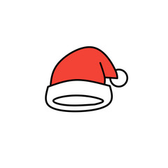 Christmas vector Santa Claus hat icon logo symbol character cartoon illustration doodle design