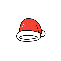 Christmas vector Santa Claus hat icon logo symbol character cartoon illustration doodle design