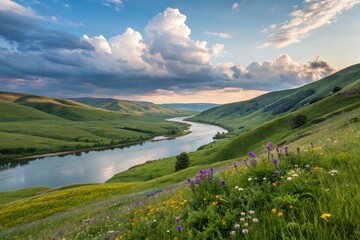 Obraz premium beautiful landscape nature amazing view