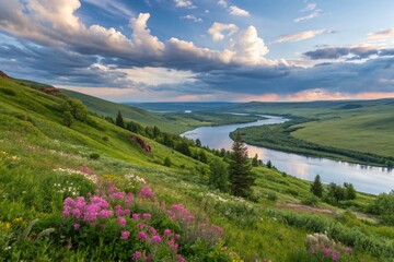 beautiful landscape  nature amazing view