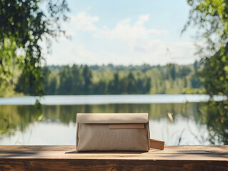 Fototapeta premium bag on the lake
