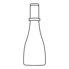 Bottle cosmetic. olive oil bottle. lotion. vector illustration.
