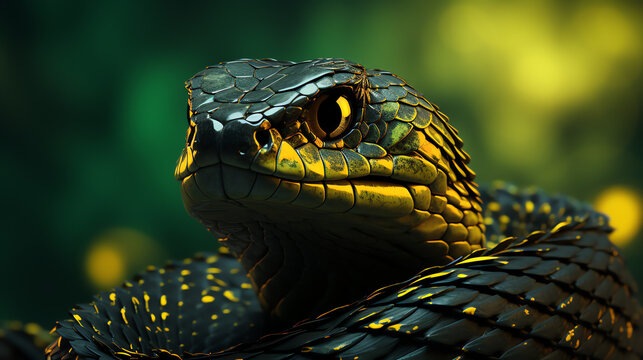 close up of a snake