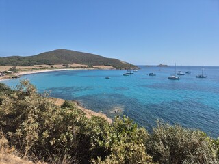 Obraz premium smuggler trail at Cap Corse - Coastline - coastal landscape with sea