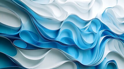 Abstract Blue Waves