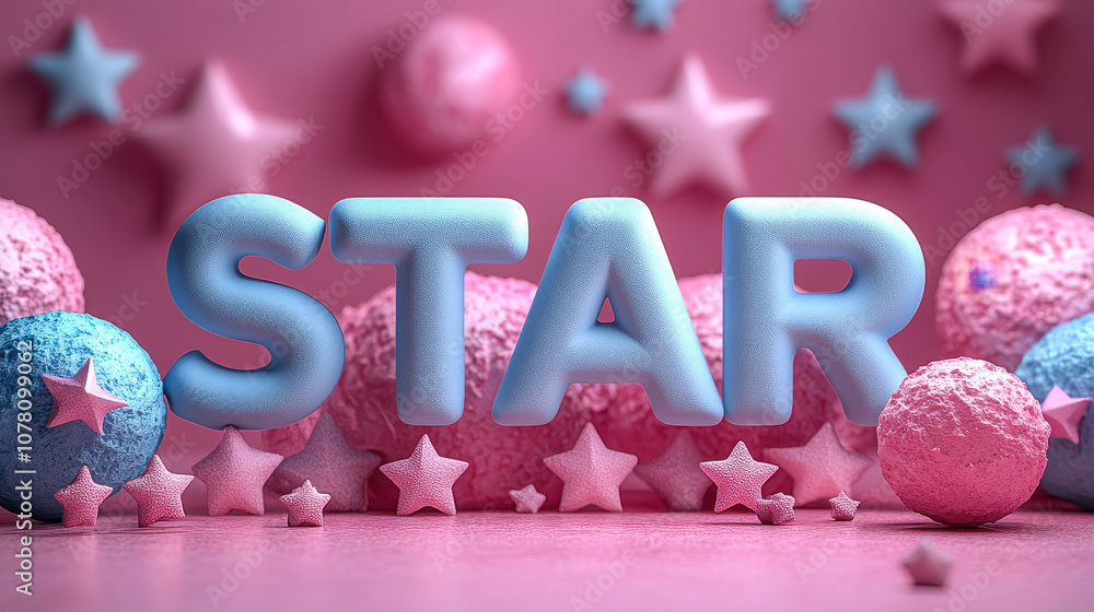 Aufkleber 3d illustration of star interview method with situation task action result boxes