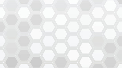 Abstract Digital White Hexagon Science Technology Background