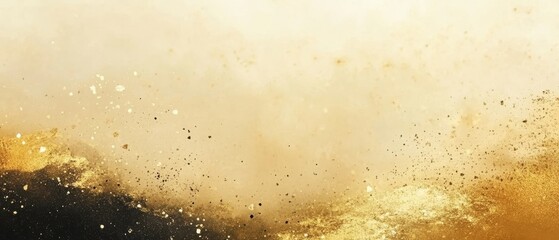 Obraz premium A gold and black background with a lot of dust and sand