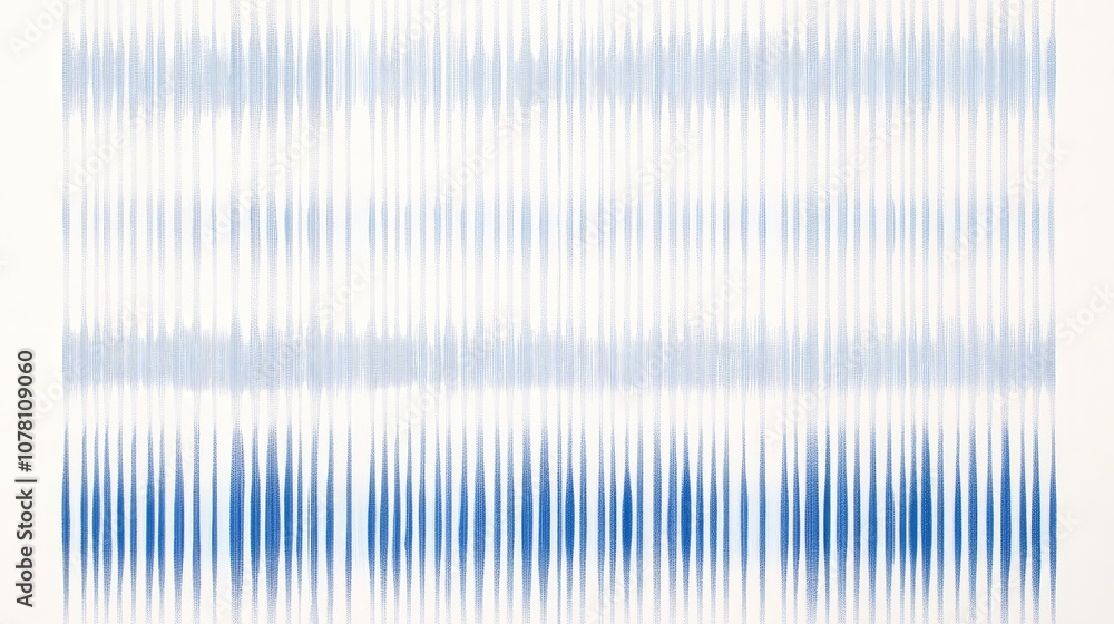 Poster abstract digital art depicting blue waves on a white background in a unique pattern, perfect for mod