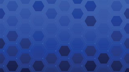 Abstract Digital Blue Hexagon Science Technology Background