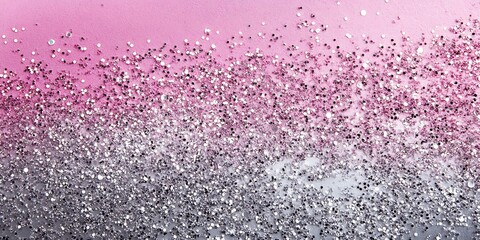 Fototapeta premium Subtle pink and silver gradient background with sparkles.