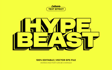 Hypebeast Streetwear Clothing Urban Brand T Shirt Editable Text Effect, Editable Font Style