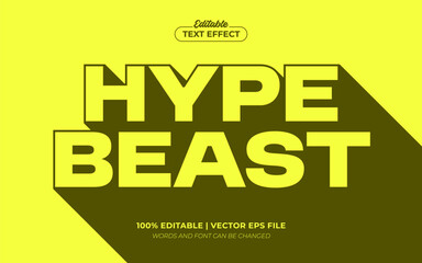 Hypebeast Urban Streetwear Clothing Brand Editable Text Effect, Editable Font Style