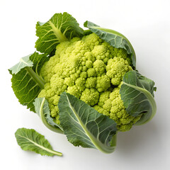 cauliflower isolated on white