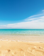 Fototapeta premium The beach on a sunny day.