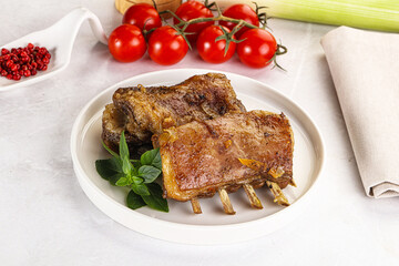 Roasted Lamb ribs with spices