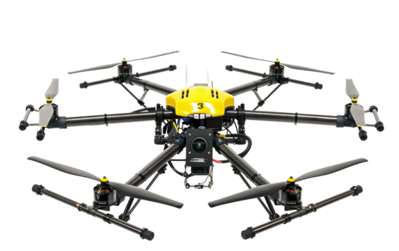 Drone for Farming Innovation on white background