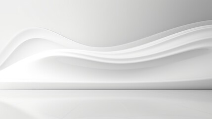 Obraz premium Free abstract white background minimal futuristic architectural space wallpaper