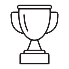 Trophy icon. Trophy cup, winner cup, victory cup icon. Reward symbol sign for web and mobile.