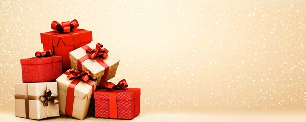 Christmas sale flyer design with focus on big savings and discounts, showcasing popular holiday items, festive colors and style