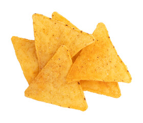 Fototapeta premium nachos isolated on white background