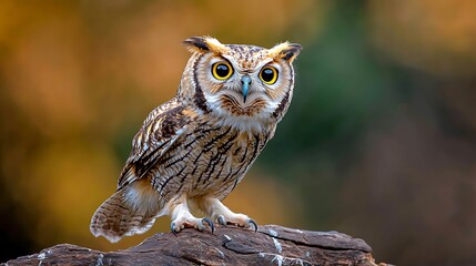 The Great Owl is a majestic bird known for its large size, tufted ears, and keen hunting abilities in the darkness of night