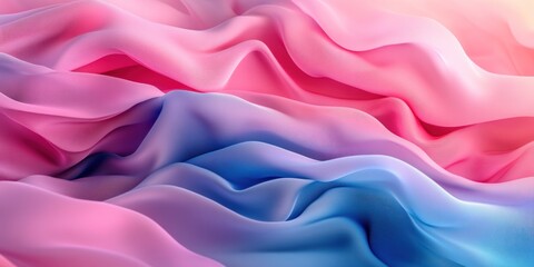 Obraz premium Abstract Pink and Blue Silk Drapes