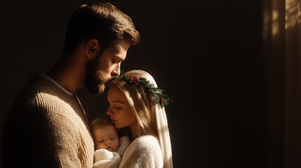 Intimate Embrace Between Loving Couple Radiating Warmth and Tenderness