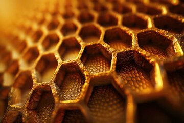 3d honeycomb abstract cells background