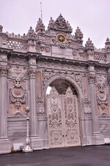 Gate of Dolmabahce Palace in Istanbul, Turkey