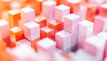 Obraz premium Abstract 3D Block Design