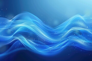 blue abstract background. Smooth waves and blur  gentle blur and light for your design