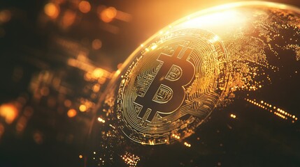 Golden Bitcoin in a Digital Landscape