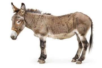 Donkey isolated on white