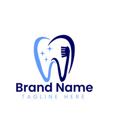 Logo: A tooth shape with a subtle heart in the center, symbolizing compassionate care, with a sleek, professional font in gentle shades of blue and light blue