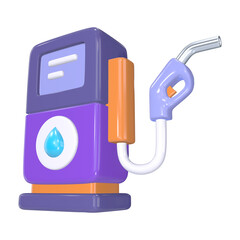 Gas Station 3D Illustration Icon