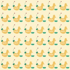 seamless pattern with duck