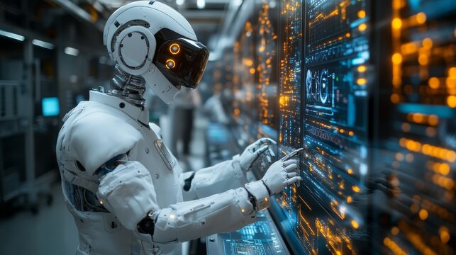 Robotic Arm in a Medical Research Laboratory