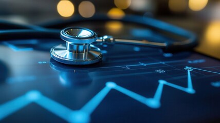 Line chart showing historical growth trends in the healthcare industry