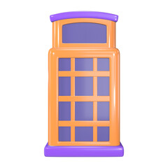 Fototapeta premium Public Phone 3D Illustration Icon