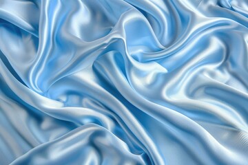 Fototapeta premium Pale blue silk seamless background texture with soft grainy feel.