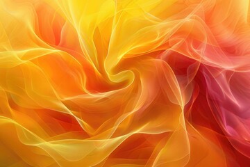 Obraz premium Vivid Abstraction Yellow and Orange Abstract Creative Poster Illustration