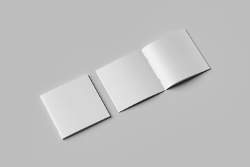 Blank Brochure Square Open and Cover  
  