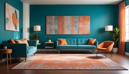 Photo modern style interior room 3d illustration