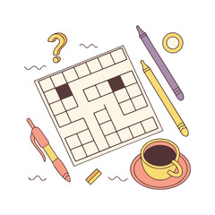 crossword puzzle day template.
